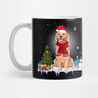 Funny Golden Retriever Christmas T-shirt Mug